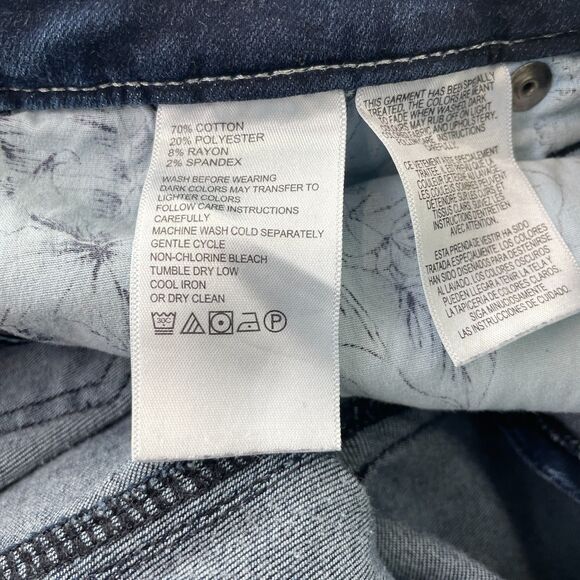 Tommy Bahama Jeans 8x28 Womens Tommy Bahama Jeans 29x27 Dark Wash Straight Ankle - Picture 10 of 11